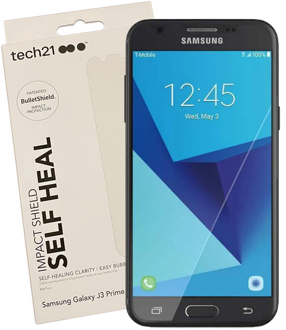 Tech21 Impact Shield Anti-Scratch Screen Protector for Galaxy J3 Prime 2017