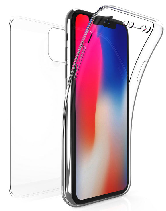 Tri-Max Clear Screen Guard Full Body Wrap Case TPU Cover for Apple iPhone 11