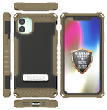 Rugged Tri-Shield Case Cover Kickstand Lanyard Strap for Apple iPhone 11