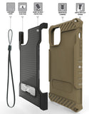 Rugged Tri-Shield Case Cover Kickstand Lanyard Strap for Apple iPhone 11