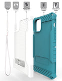 Rugged Tri-Shield Case Cover Kickstand Lanyard Strap for Apple iPhone 11