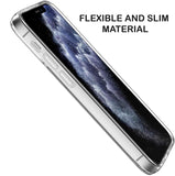 Transparent Clear Flex Gel TPU Skin Case Slim Cover for Apple iPhone 12 / 12 Pro