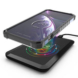 Rugged Hybrid Anti-Shock Case Cover with Metal Kickstand and Strap for iPhone 13