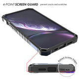 Rugged Hybrid Anti-Shock Case Cover with Metal Kickstand and Strap for iPhone 13