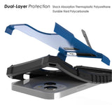 Rugged Hybrid Anti-Shock Case Cover with Metal Kickstand and Strap for iPhone 13