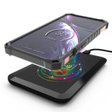 Rugged Hybrid Anti-Shock Case Cover with Metal Kickstand and Strap for iPhone 13