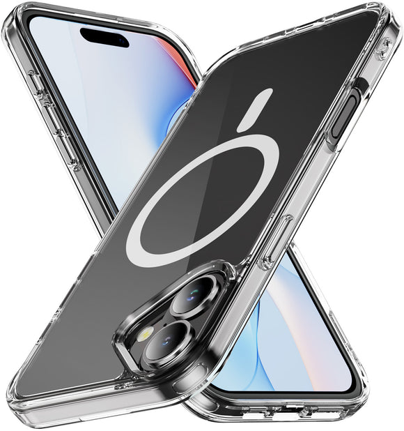 Clear Acrylic TPU Case for iPhone 17 - Compatible with MagSafe