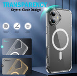 Clear Acrylic TPU Case for iPhone 17 - Compatible with MagSafe