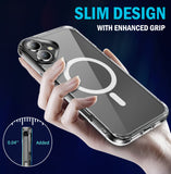 Clear Acrylic TPU Case for iPhone 17 - Compatible with MagSafe