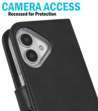 Wallet + Strap + Clear Case Combo for iPhone 17 (Compatible with Magsafe)