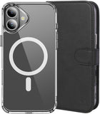 Wallet + Strap + Clear Case Combo for iPhone 17 (Compatible with Magsafe)