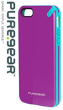 PUREGEAR PURPLE/TURQUOISE SLIM SHELL CASE HARD COVER FOR iPHONE 5 5s SE (2016)