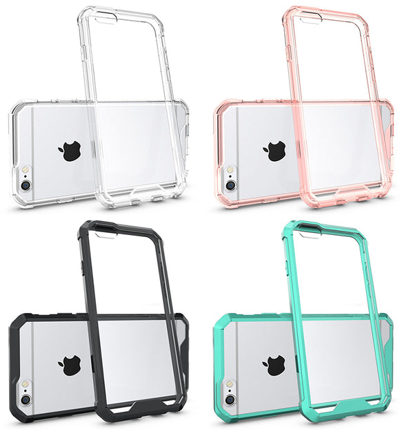 CLEAR TRANSPARENT AIR HYBRID ANTI-SHOCK TPU CASE HARD COVER FOR iPHONE 6 PLUS