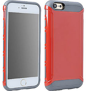 RED/GRAY LIGHT ARMOR HYBRID CASE COVER FOR APPLE iPHONE 6 6s