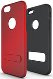 RED SLIM TOUGH SHIELD MATTE ARMOR HYBRID CASE COVER SKIN FOR iPHONE 6 4.7"