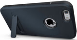 SLATE NAVY SLIM TOUGH SHIELD MATTE ARMOR HYBRID CASE COVER FOR iPHONE 6 (4.7")