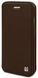 BROWN INFOLIO WRIST STRAP LANYARD WALLET CREDIT CARD ID CASE FOR iPHONE 6 PLUS