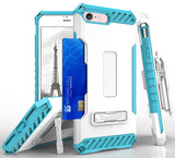 Tri-Shield Rugged Case Stand Card Slot Strap and Belt Clip for iPhone 8, 7