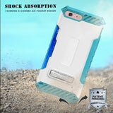 Tri-Shield Rugged Case Stand Card Slot Strap and Belt Clip for iPhone 8, 7