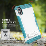 TRI-SHIELD RUGGED CASE KICKSTAND CARD SLOT COVER LANYARD FOR APPLE iPHONE X 10