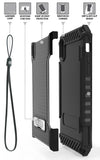 Tri-Shield Rugged Case Cover Metal Stand + Wrist Strap for Apple iPhone XR 6.1"