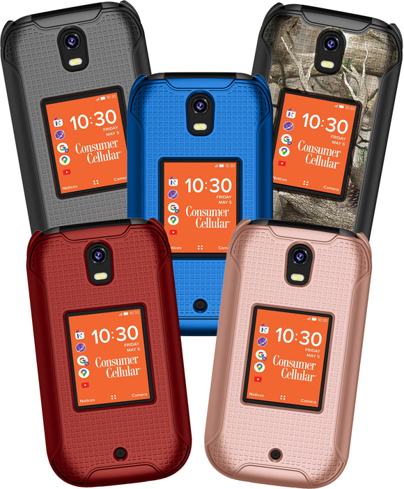 Grid Textured Hard Case Slim Cover for Consumer Cellular Iris Flip Pho Nakedcellphone Grid Textured Hard Case Slim Cover for Consumer Cellular Iris Flip Pho Nakedcellphone