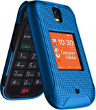 Grid Textured Hard Case Slim Cover for Consumer Cellular Iris Flip Phone