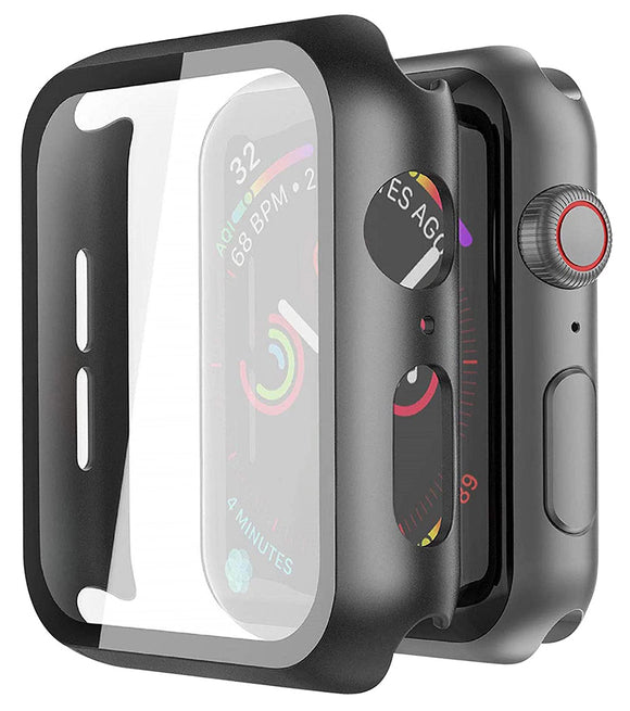 Case for Apple Watch (SERIES 6/5/4/SE, 40mm) - Black with Screen Guard Cover