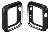 Black Magnetic Snap Case Aluminum Hard Cover for Apple Watch (Series 4, 44mm)