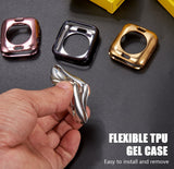Metallic Electroplated Finish Case Flexible Cover for Apple Watch Series 4, 40mm