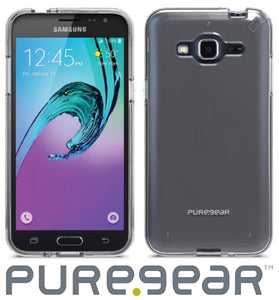 PUREGEAR CLEAR SLIM SHELL CASE COVER FOR SAMSUNG GALAXY J3 2016, J3V, SOL