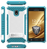 Tri-Shield Rugged Case Cover Kickstand Strap for Samsung Galaxy J3 (2018)