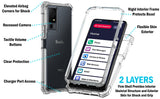 Clear Hybrid Case Cover (Anti-Shock) for Lively Jitterbug Smart 4 / TCL 40XL