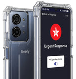 Hybrid Anti-Shock Cover for Lively Jitterbug Smart 5 Phone Case, Smart5 - Clear