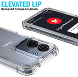 Hybrid Anti-Shock Cover for Lively Jitterbug Smart 5 Phone Case, Smart5 - Clear
