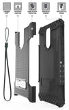 Tri-Shield Rugged Case Cover with Kickstand Lanyard Strap for LG Harmony 3