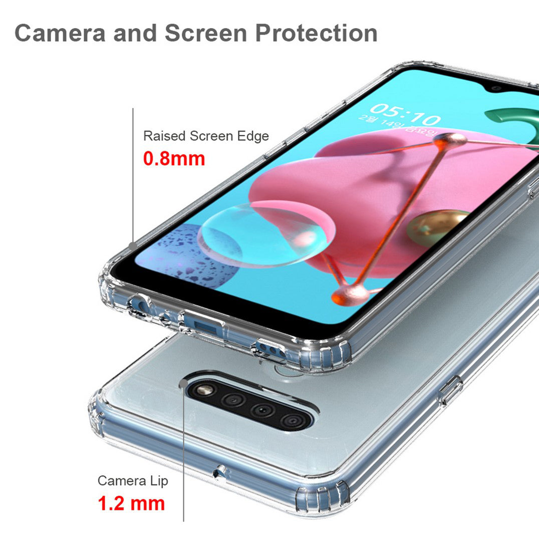 AICEK Cover Trasparente In Silicone TPU Per LG K8 2017 - Custodia Sottile E Morbida Con Retro Rigido - Protezione Antiurto E Antigraffio - 3