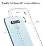 AquaFlex Transparent Anti-Shock Clear Case Slim Cover for LG K51, Reflect, Q51