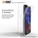 TRI-MAX CLEAR SCREEN GUARD TPU CASE SLIM COVER FOR LG TRIBUTE 5, TREASURE, LG K7