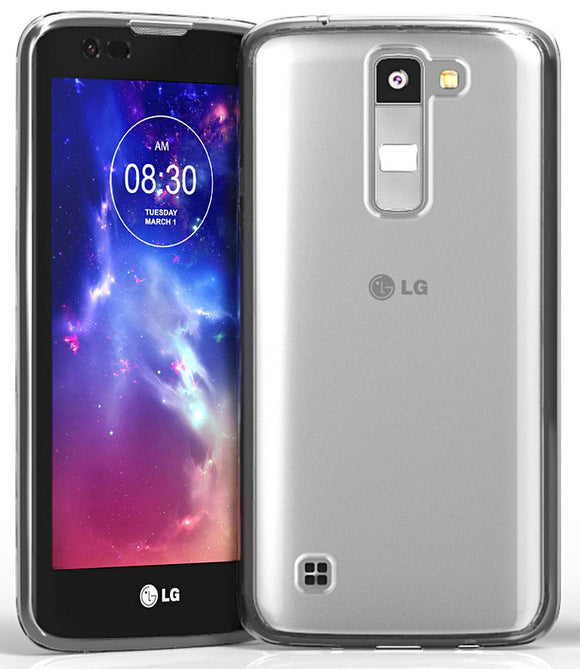 TRI-MAX CLEAR SCREEN GUARD TPU CASE SLIM COVER FOR LG TRIBUTE 5, TREASURE, LG K7