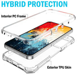 Hybrid Case Anti-Shock Cover for TCL K70 5G Phone - Clear