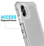 Hybrid Case Anti-Shock Cover for TCL K70 5G Phone - Clear