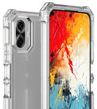 Hybrid Case Anti-Shock Cover for TCL K70 5G Phone - Clear