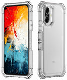 Hybrid Case Anti-Shock Cover for TCL K70 5G Phone - Clear