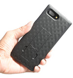Black Slim Kickstand Case Hard Cover Stand for BlackBerry Key2, Key 2