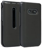Grid Texture Case Slim Hard Shell Cover for LG Classic Flip Phone (L125DL)