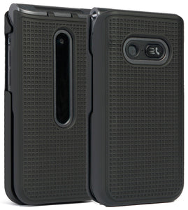 Grid Texture Case Slim Hard Shell Cover for LG Classic Flip Phone (L125DL)