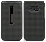 Grid Texture Case Slim Hard Shell Cover for LG Classic Flip Phone (L125DL)