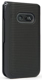 Grid Texture Case Slim Hard Shell Cover for LG Classic Flip Phone (L125DL)