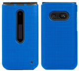 Grid Texture Case Slim Hard Shell Cover for LG Wine 2 LTE Flip Phone (LM-Y120)
